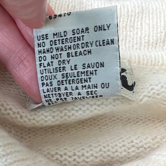 Vintage Angora Lambswool Polo Sweater Preppy Old Money Quiet Luxury Wool 80s 90s - Picture 6 of 7